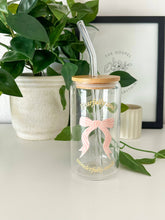 Load image into Gallery viewer, Fearfully and Wonderfully made bow Christian glass cup